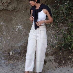 Everlane high waisted utility jeans